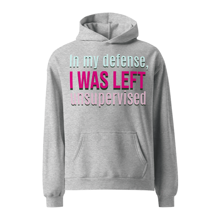 Unsupervised Glitch Oversized Hoodie product image (1)