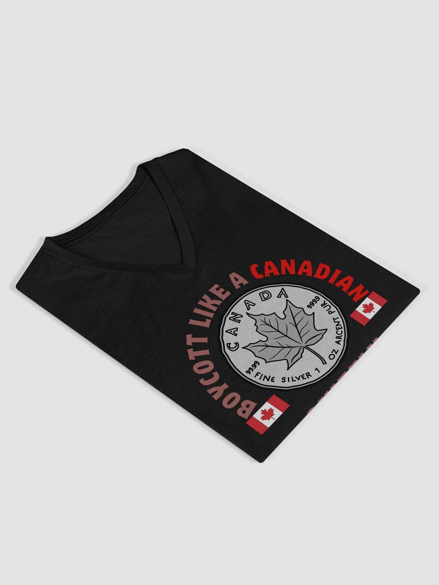 Canadian Silver Coin Maple Leaf V-Neck Tee product image (13)