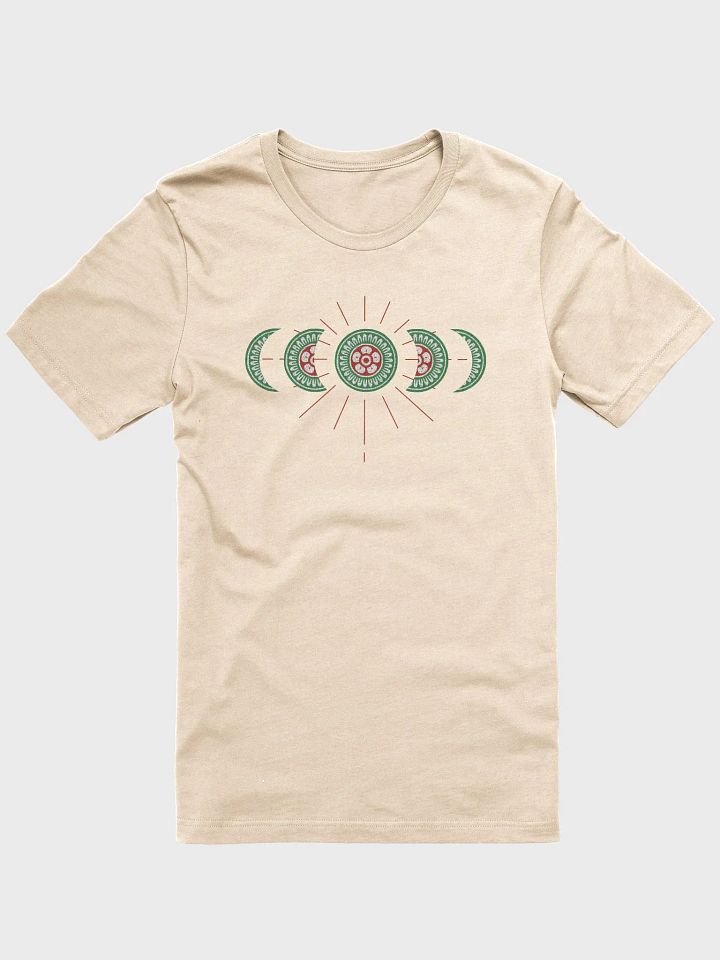 Mahjong Moon Phase Shirt for Board Game Lovers, Unisex Board Gaming Cream T-shirt product image (2)