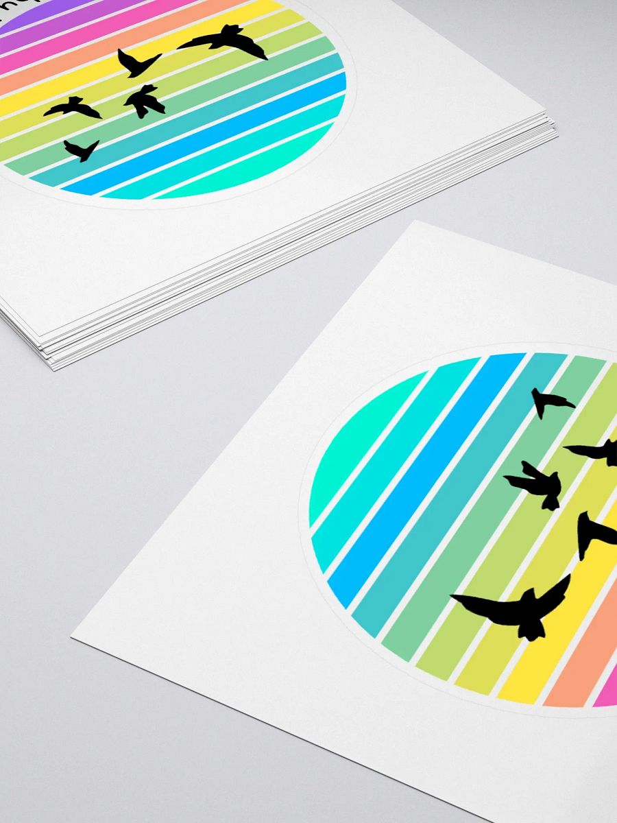 Bound Only By The Sky Bird Graphic Kiss Cut Stickers product image (15)