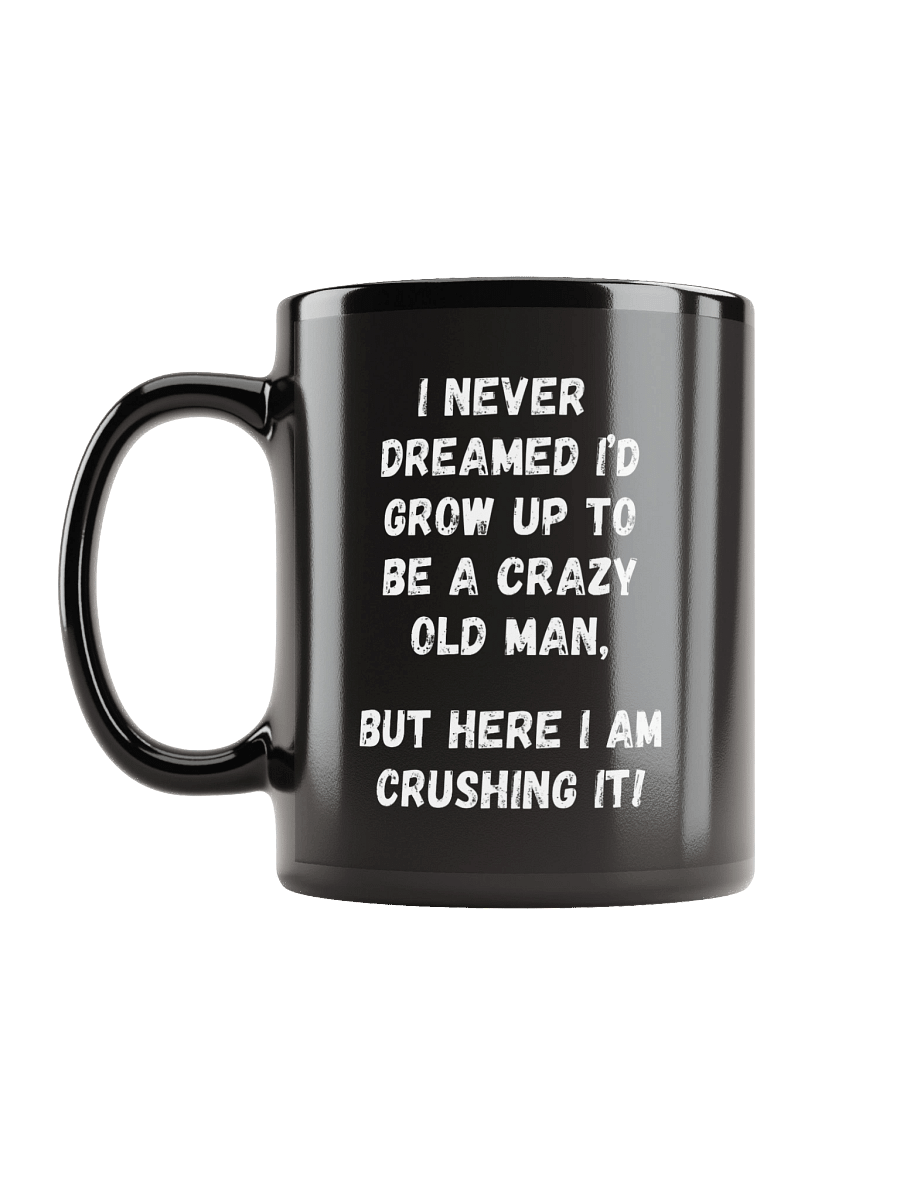 Black Crazy Old Man Mug product image (1)