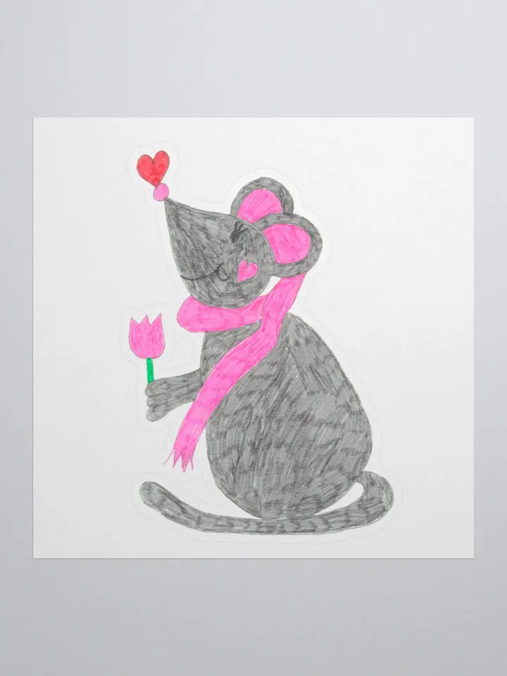Tulip mouse sticker product image (1)