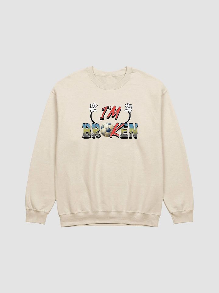 Im Broken Soccer Ball Playful Crewneck Sweatshirt product image (17)