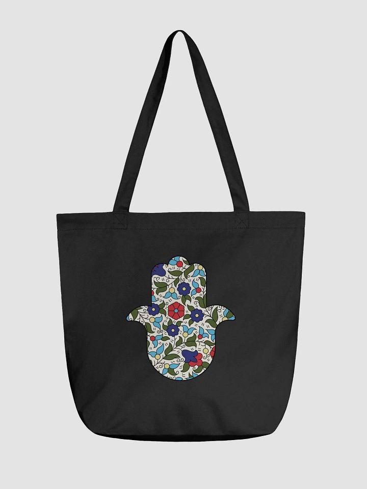Hamsa Hand Khalili Floral Tote Bag product image (1)
