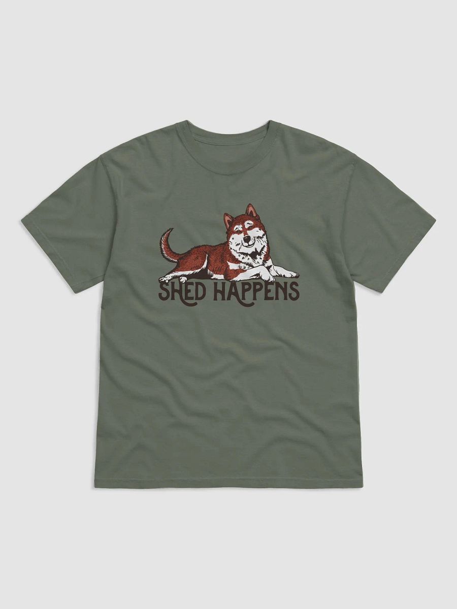 Shed Happens T-Shirt of a Siberian Husky (Red) | Funny T-Shirt for Siberian Husky Paw-rents product image (24)