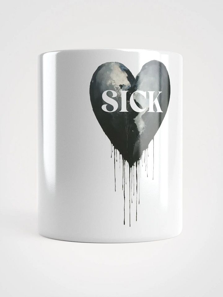 Bleeding Black White Glossy Mug product image (1)