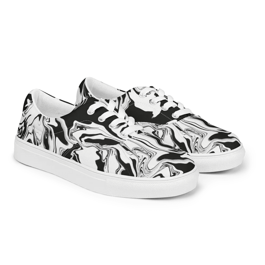 Monochrome Swirl Lace-Up Shoes product image (3)