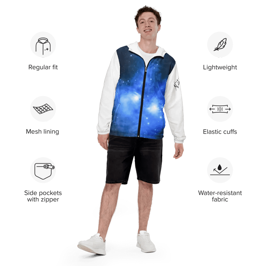 AstroAF Signature Pleiades All-Over Print Windbreaker product image (6)