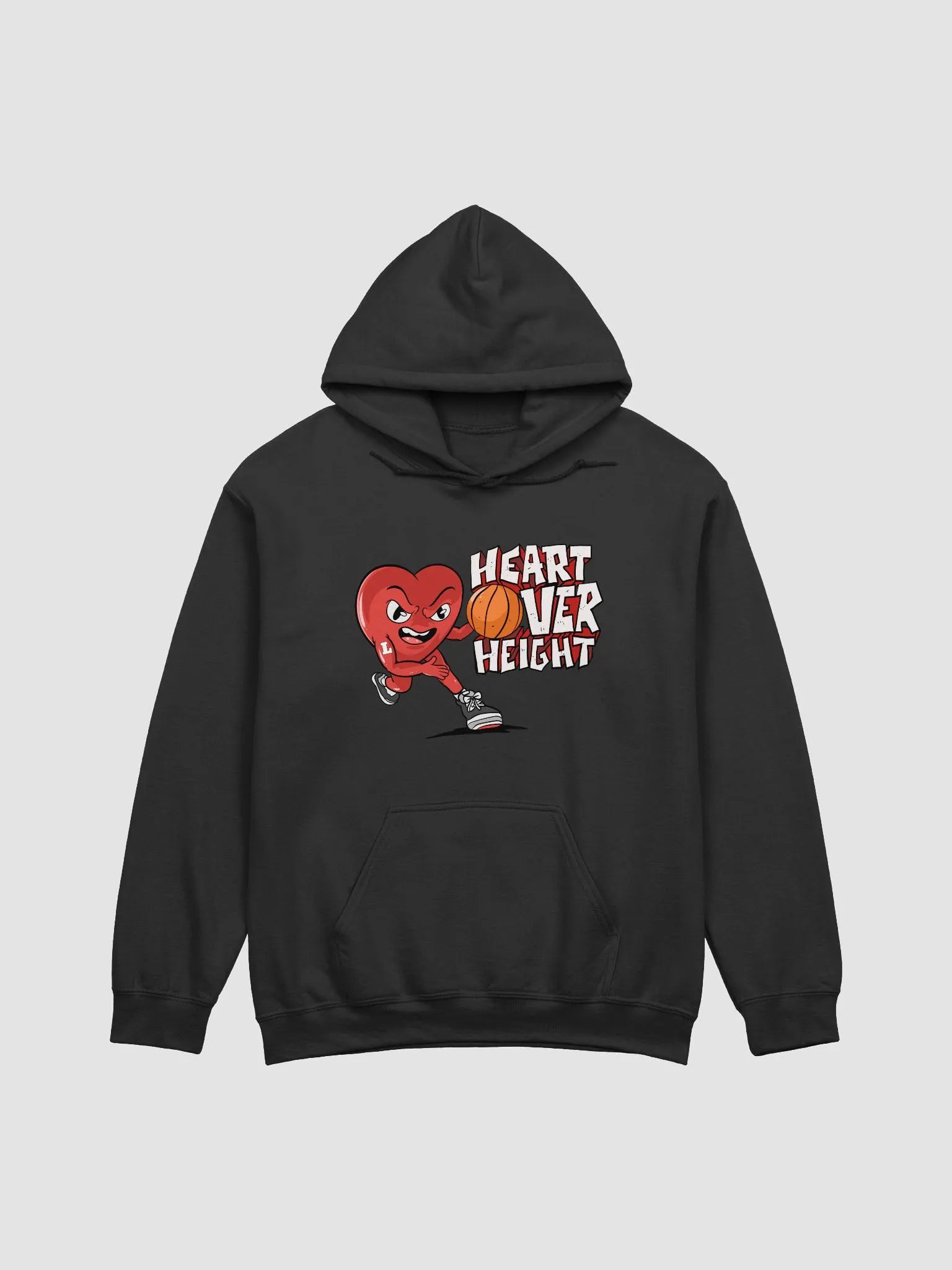 Heart over Height Red Basketball Hoodie product image (1)