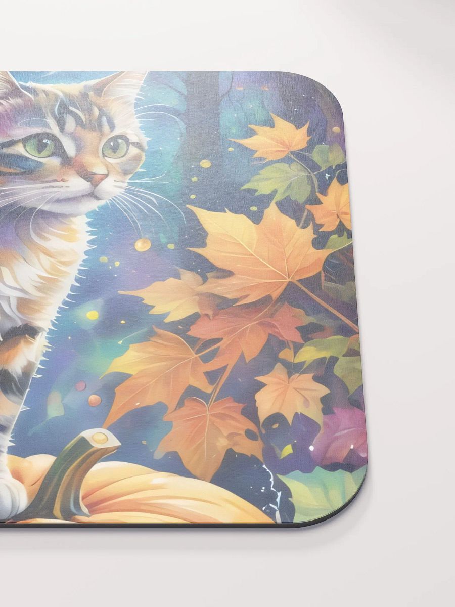 Mystical Cat on Pumpkin Mouse Pad product image (6)