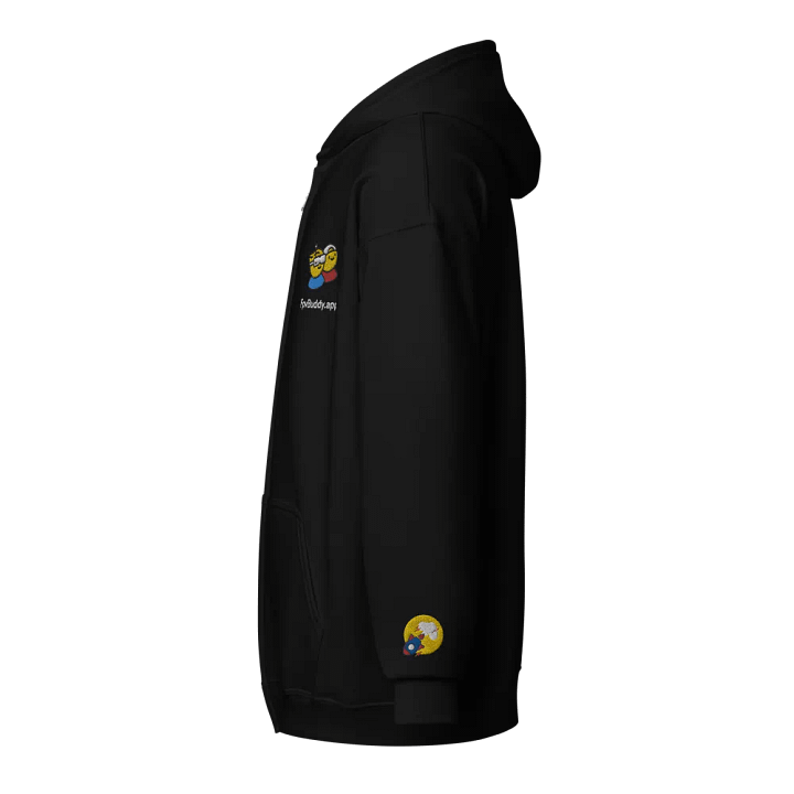 FpvBuddy Embroidered Zip Hoodie (black) product image (2)