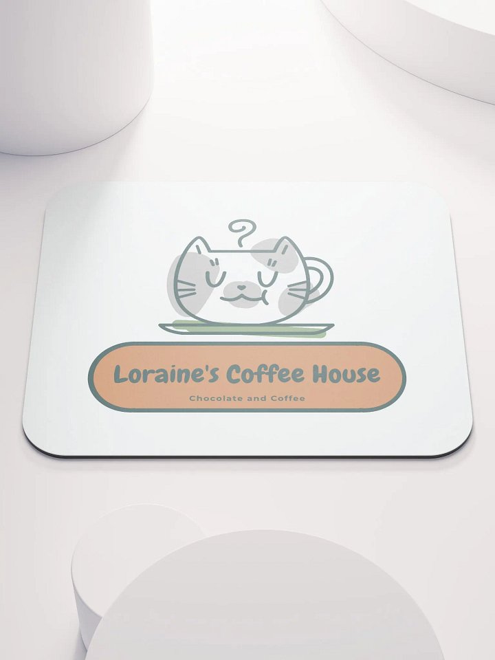 Loraine's Kitty Coffee Mouse Pad product image (1)