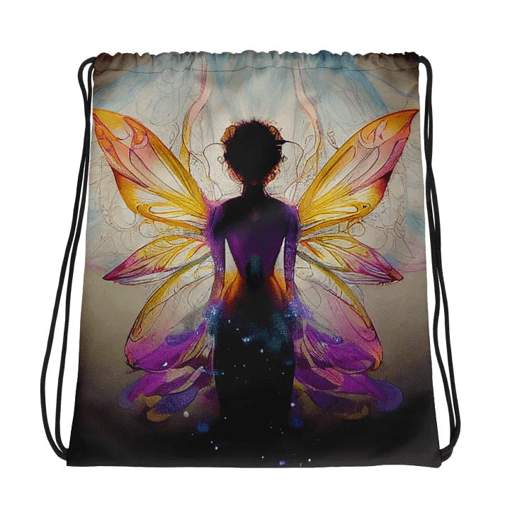 Ethereal Wings All-Over Drawstring Bag product image (1)