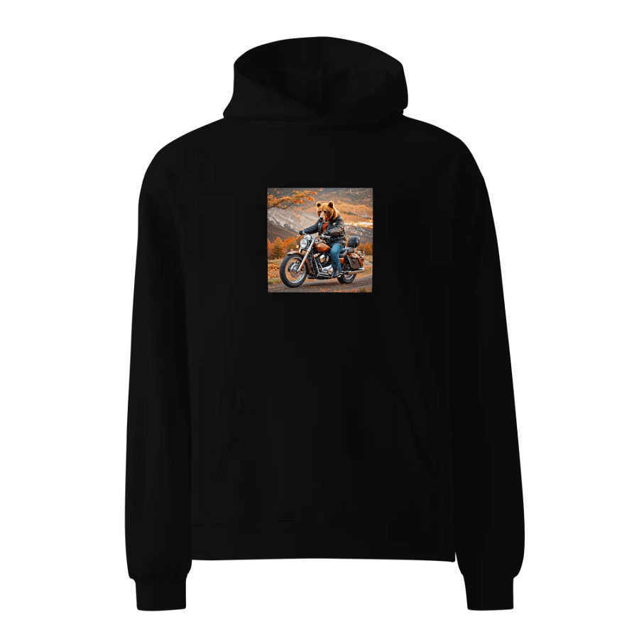 Bear On Harley Hoodie product image (1)