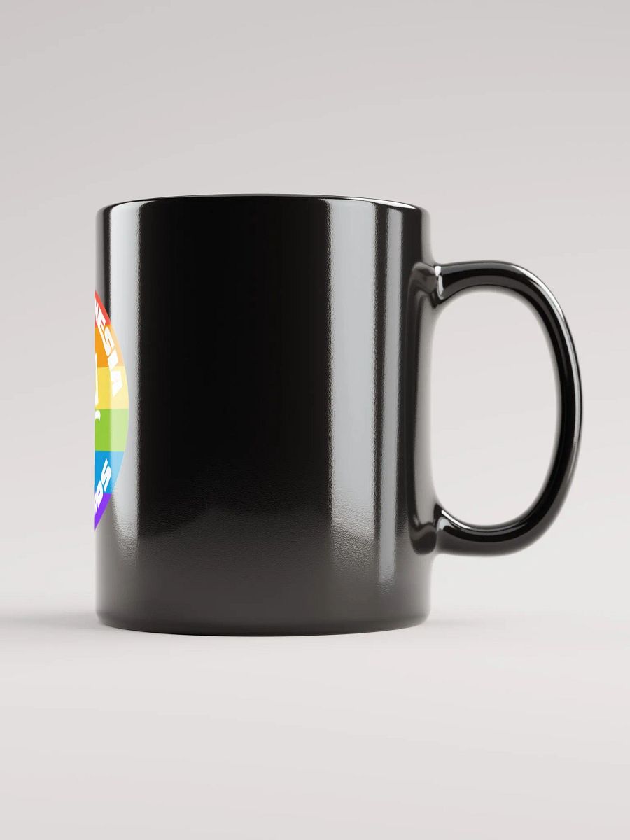 Synesthesia Records Rainbow Logo Mug BLK product image (6)