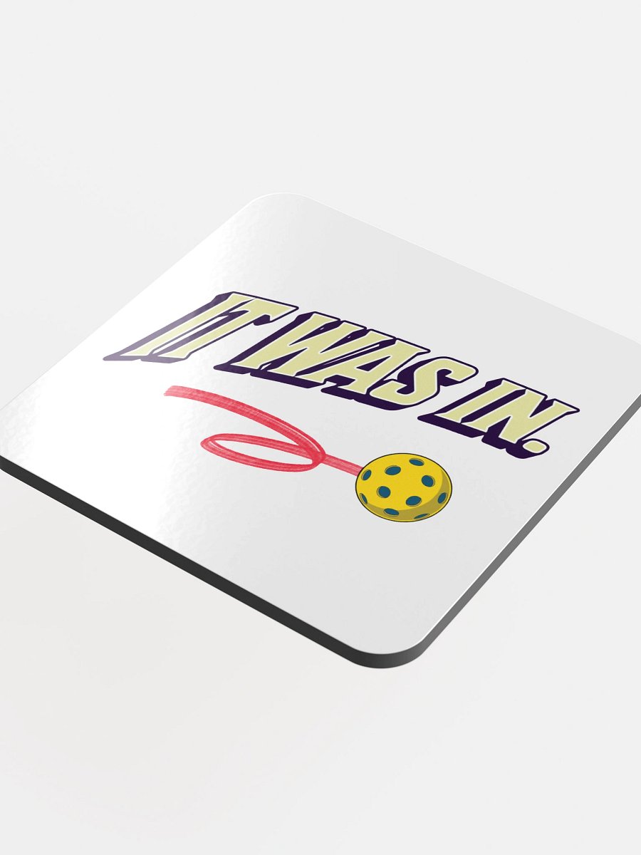 It Was In Pickleball Velocity Vibes Cork Coaster product image (1)