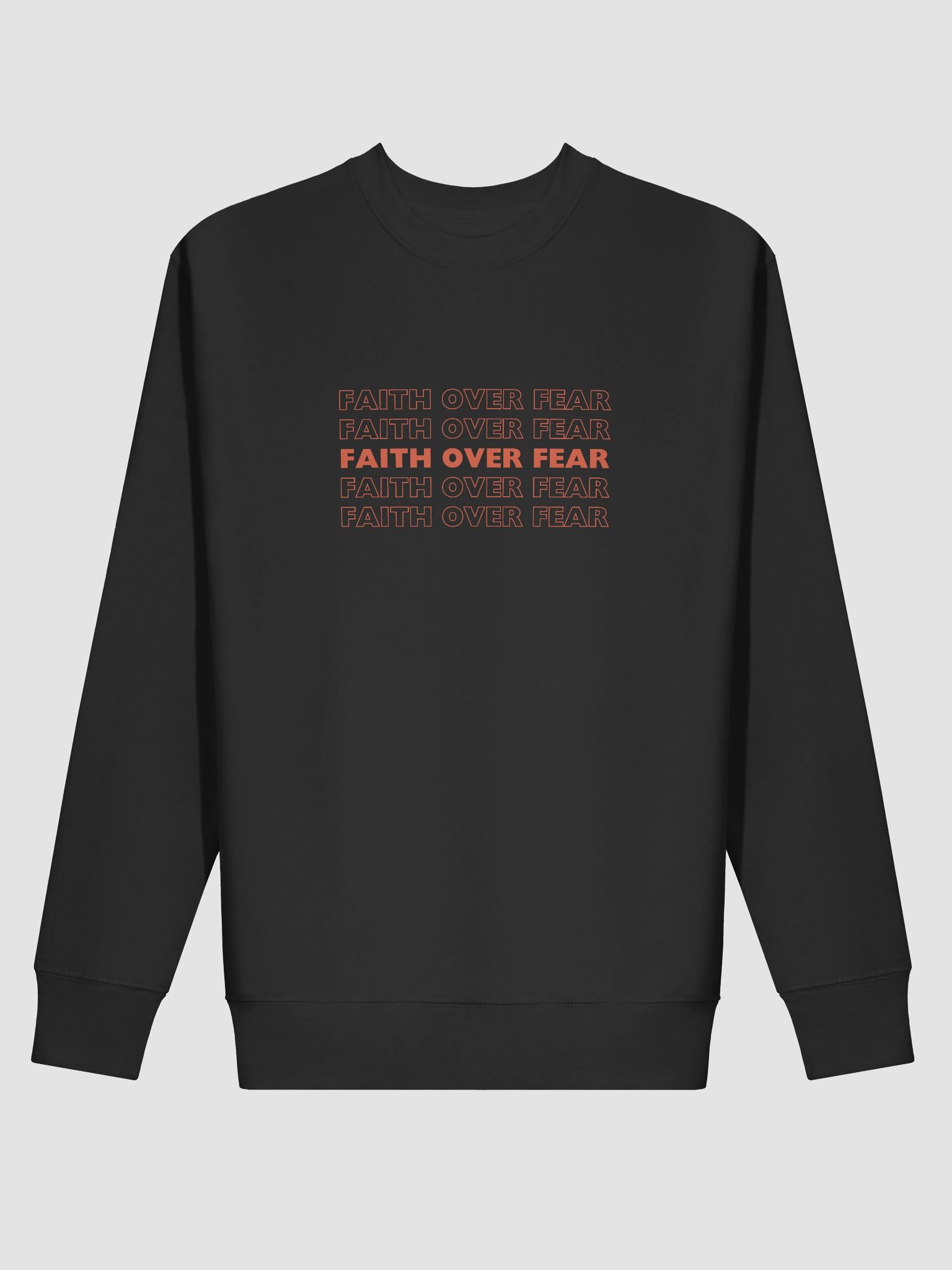 Faith Over Fear Long sleeved product image (2)