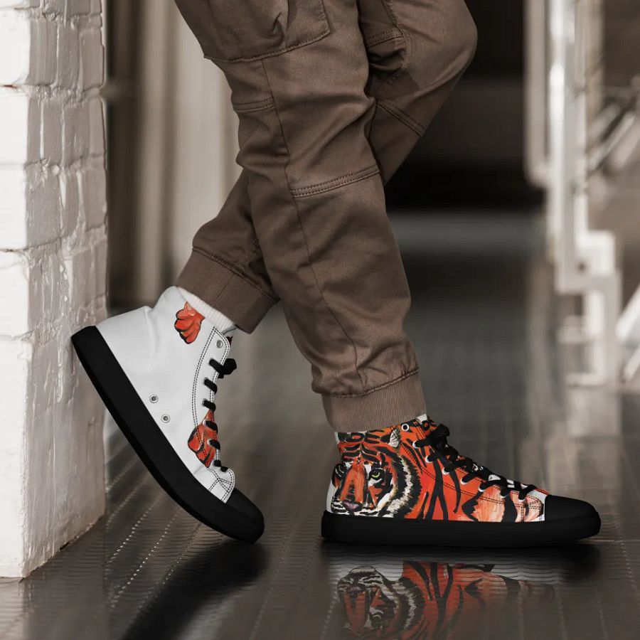 Hey tiger, High Top canvas shoes (mens) product image (3)