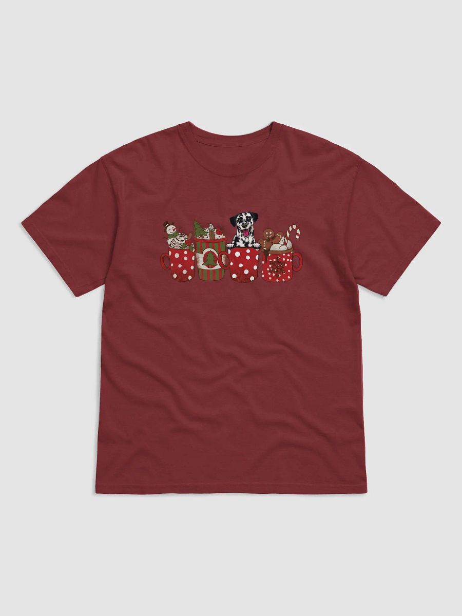 Cute Dalmatian in a Christmas Cup T-Shirt | Funny Christmas Pup in a Cup product image (4)