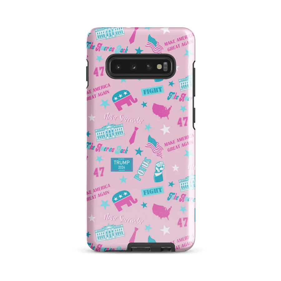 Trump 2024 Election-Themed Patriot Make America Great Again Pink Pattern Phone Case for Samsung product image (47)