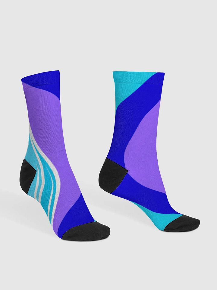aqua drop Premium Sustainable Crew Socks product image (2)