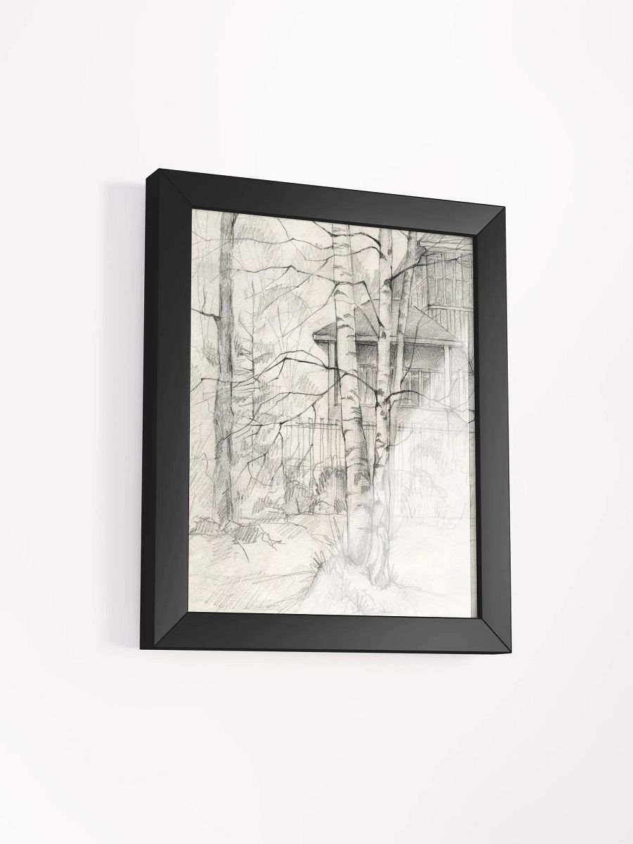 Vibrant Ayous Wood Framed Matte Poster - Dacha and Trees product image (35)
