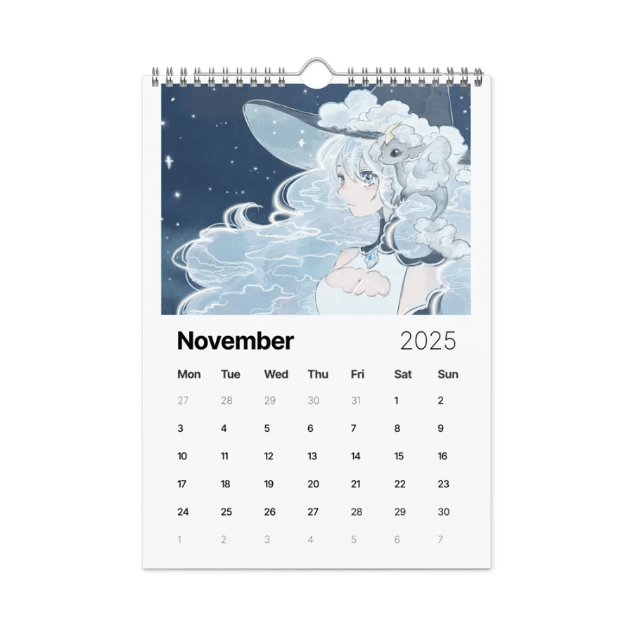 2025 CloudyClairity Calendar product image (11)