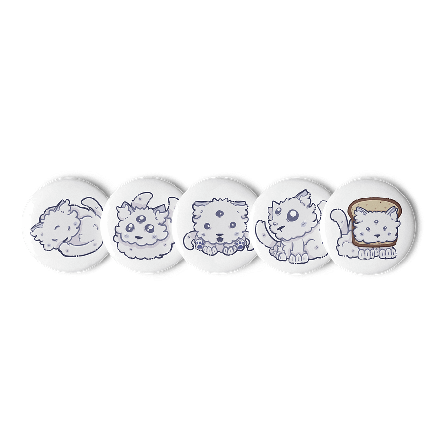 Noodle Button Pins (1.25") product image (2)