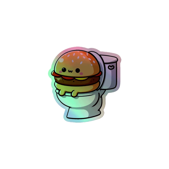 Cheeseburger Confession Holographic Sticker Set product image (1)