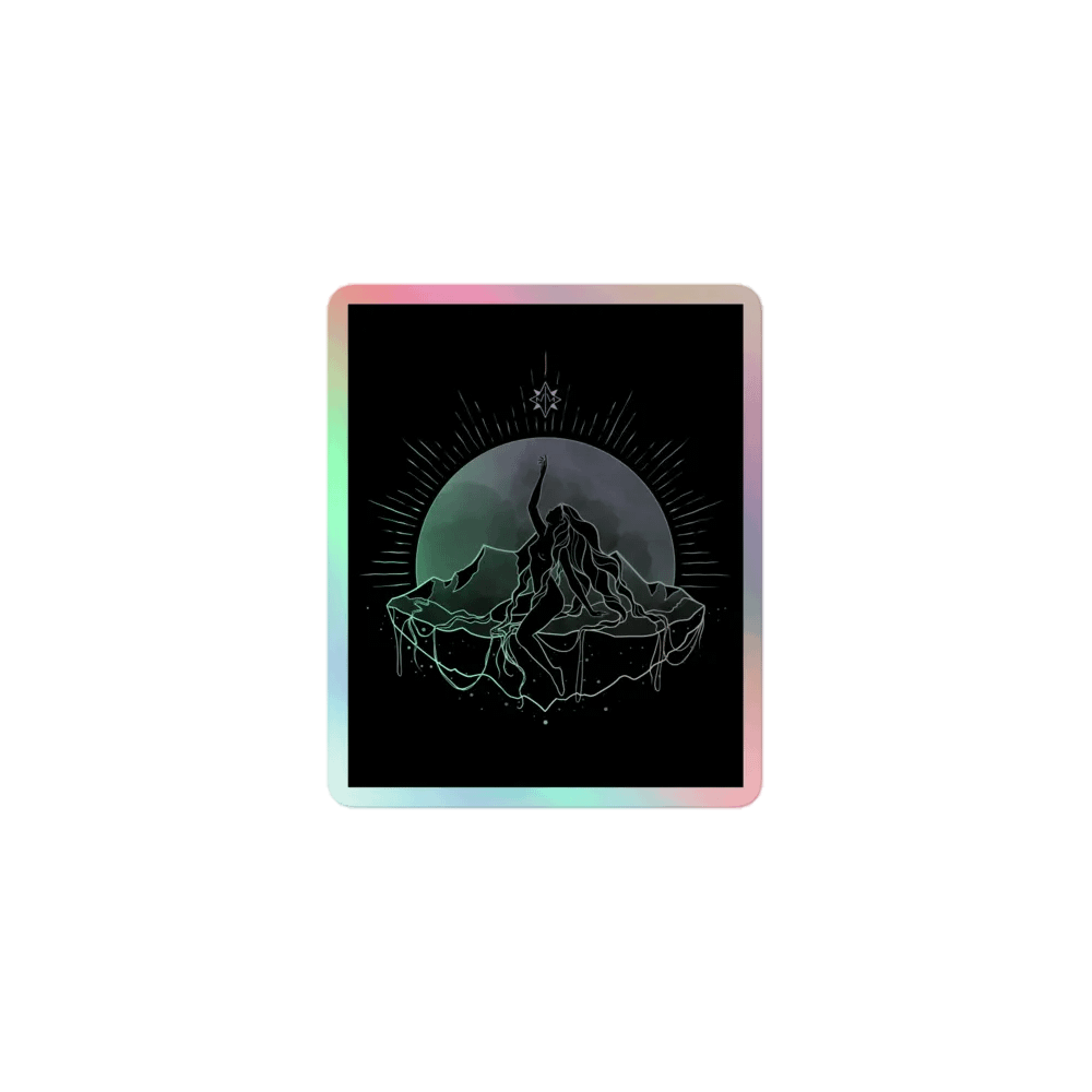 𝖌𝖆𝖎𝖆 holographic sticker product image (1)