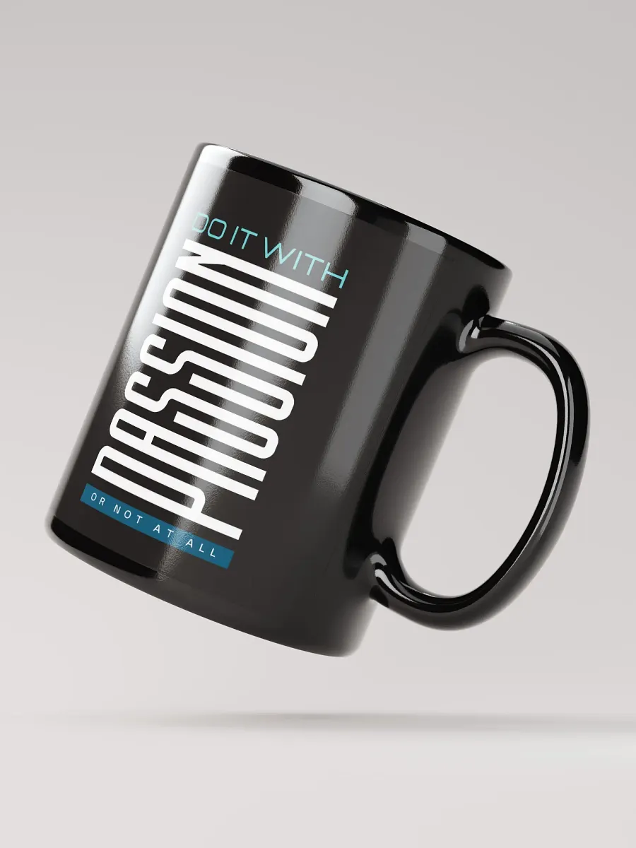 Do it With Passion Black Glossy Mug product image (2)