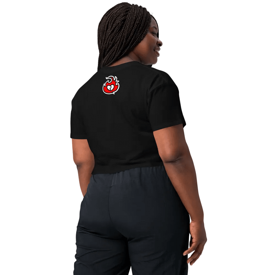 Heartbreaker Virtual Meow // Crop Top - Black and Red product image (10)