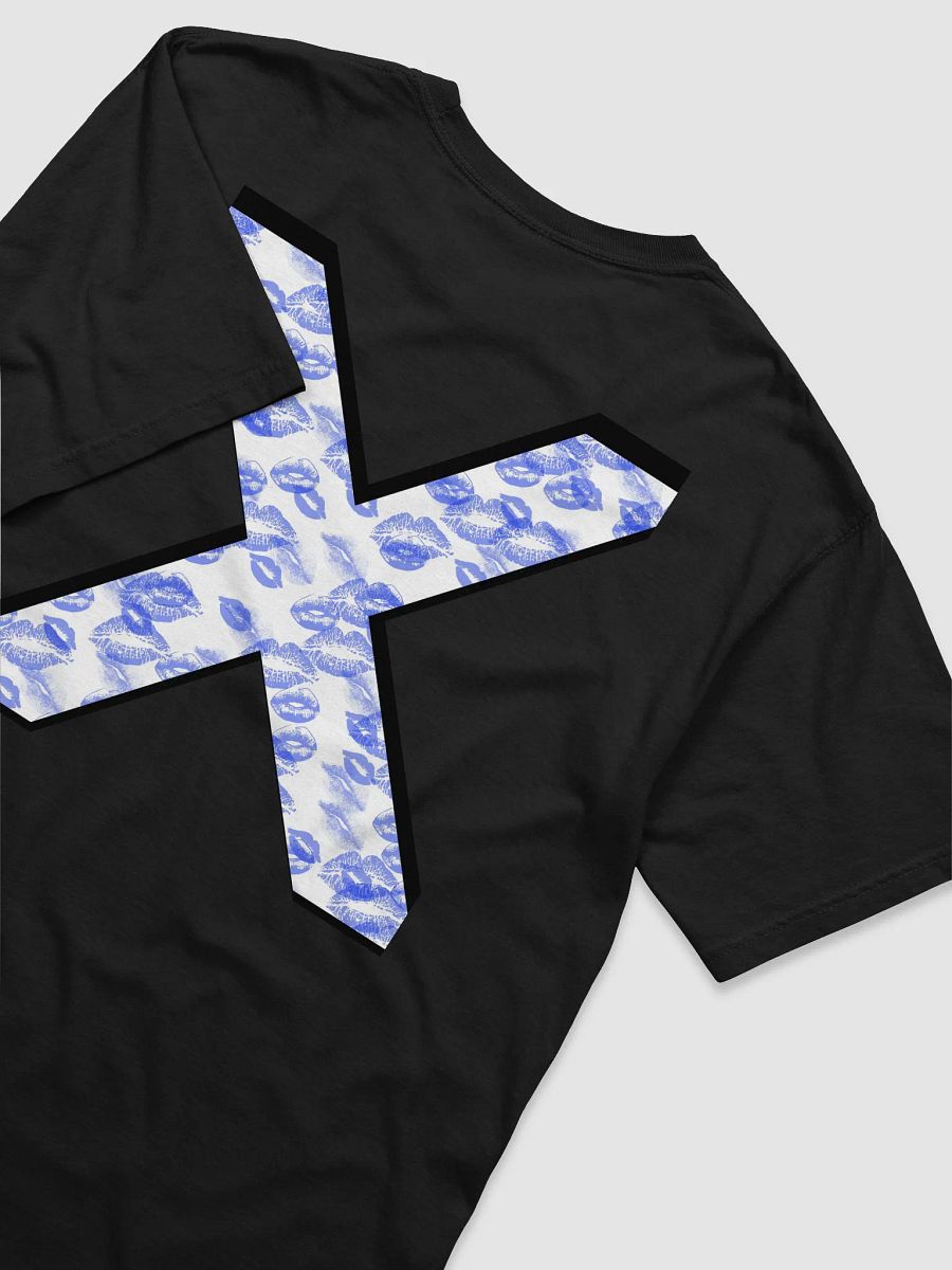 White X Blue Lipstick Kisses Shirt product image (54)