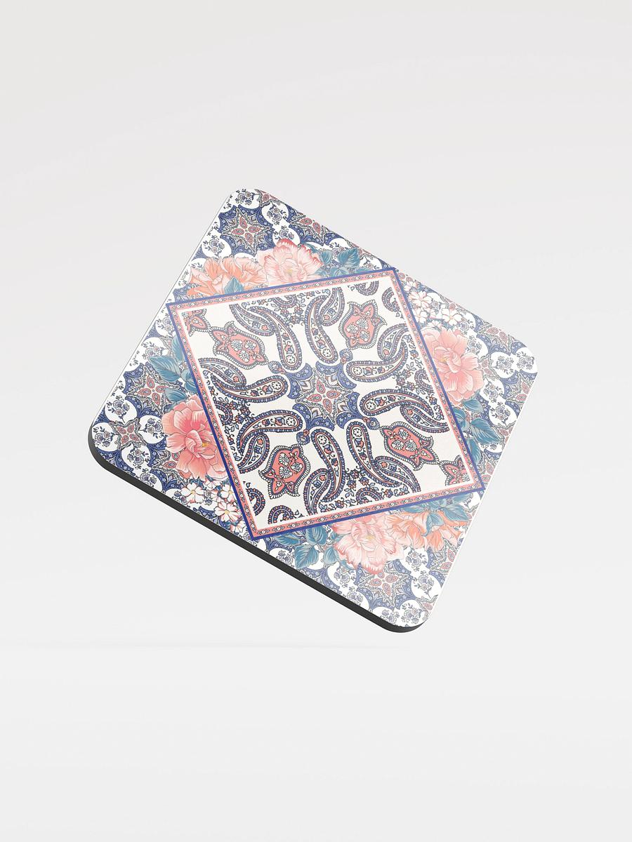 Boho Paisley Floral Coaster – Gloss Finish product image (3)