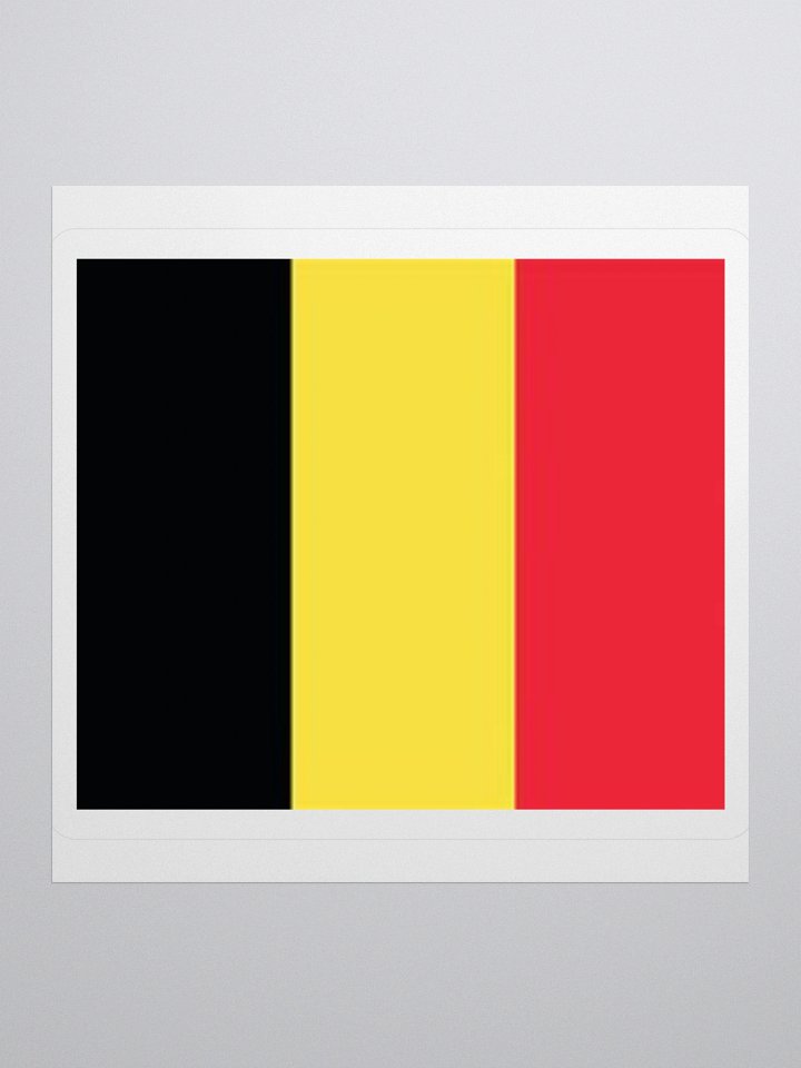 Exclusive Belgium Flag Kiss-Cut Stickers - High-Quality Vinyl, Multiple Sizes product image (1)
