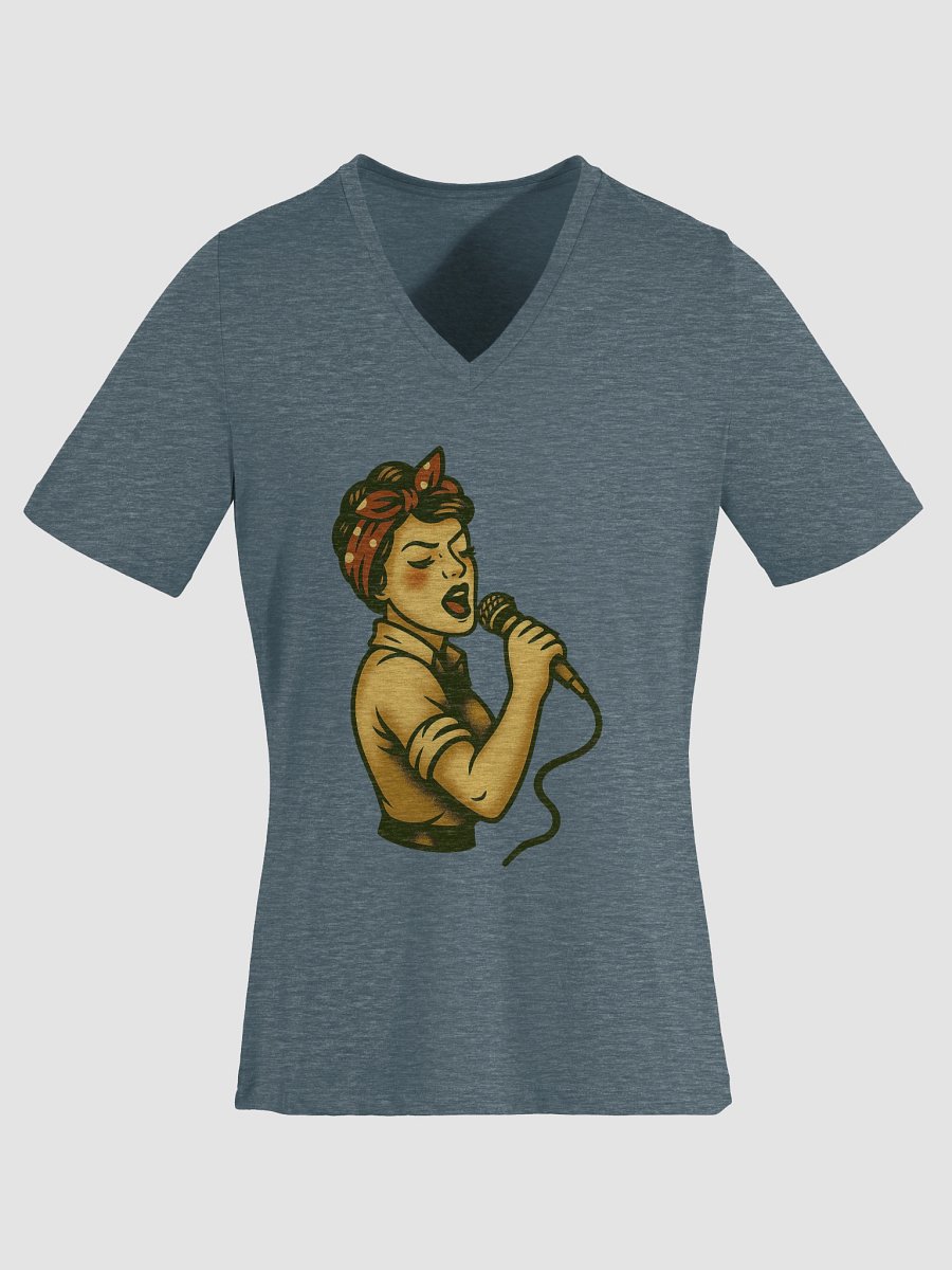 Singing Rosie V Neck Tee product image (9)
