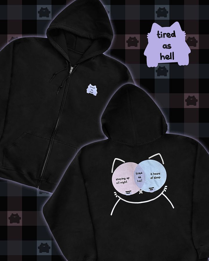 tired zip hoodie product image (1)