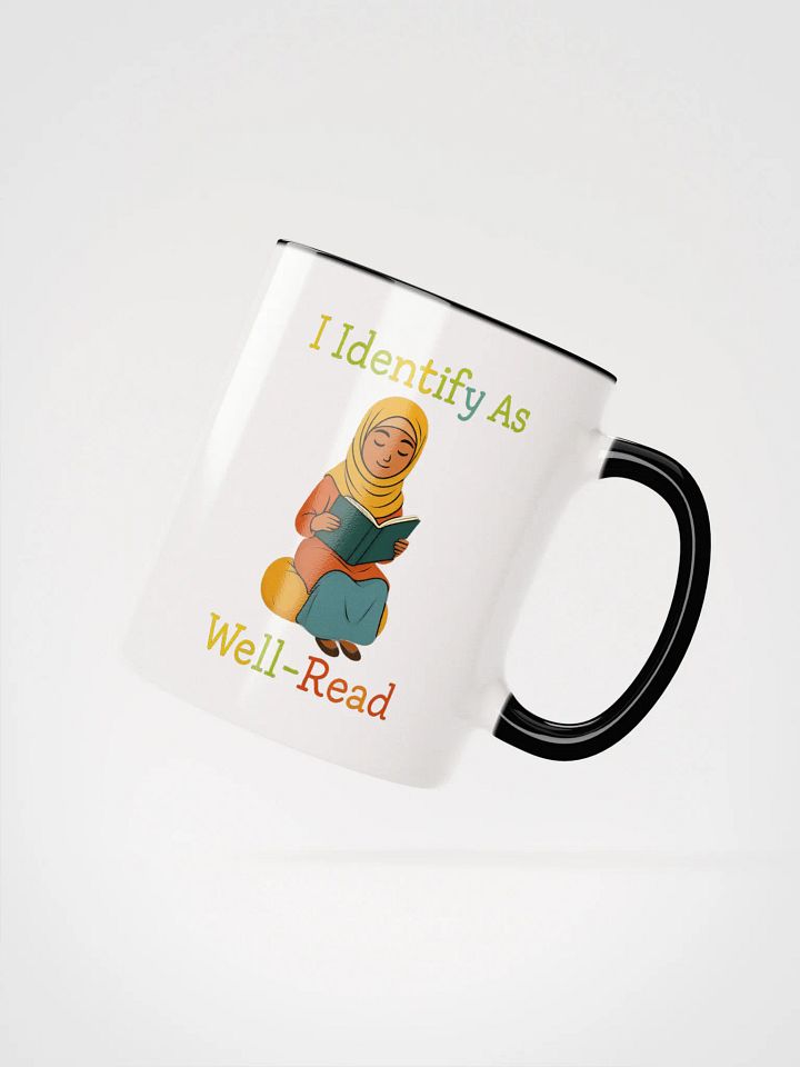 I Identify as Well-Read Muslim Girl Reading Accent Mug product image (3)