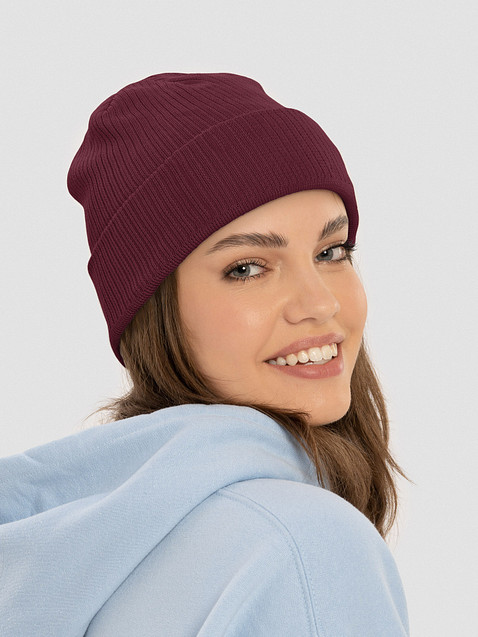 Photo showing Atlantis Organic Ribbed Beanie