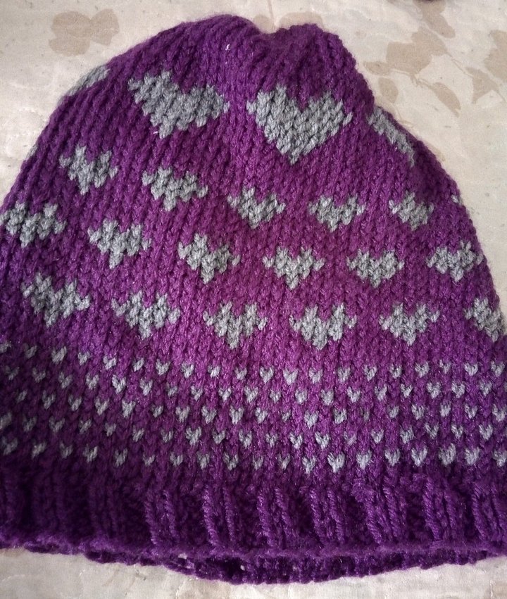 Heart Hat Pattern | Adult SIze Large product image (1)