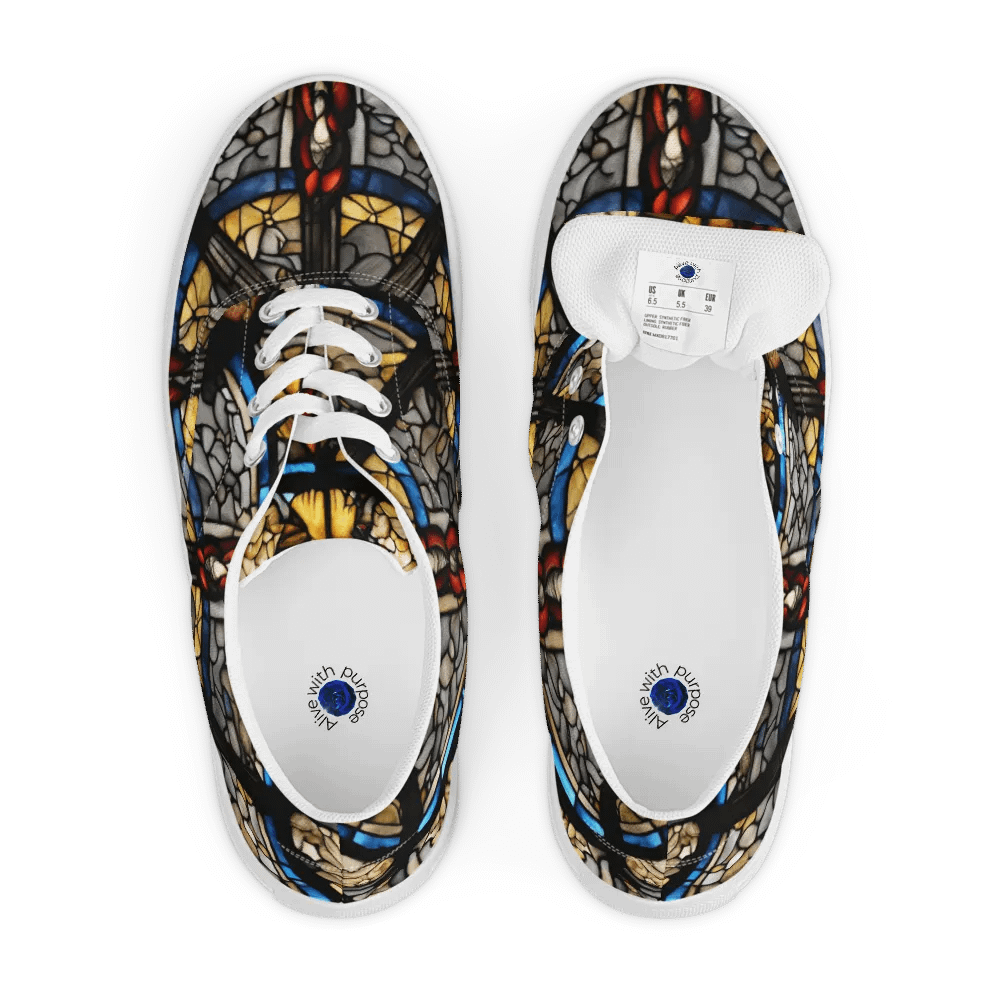 Symmetry in Bloom Men's Canvas Shoes product image (7)