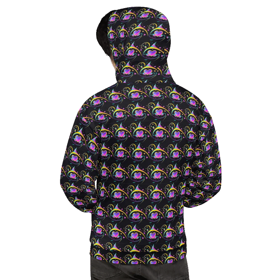 Valentines Heart All Over Print Hoodie product image (3)