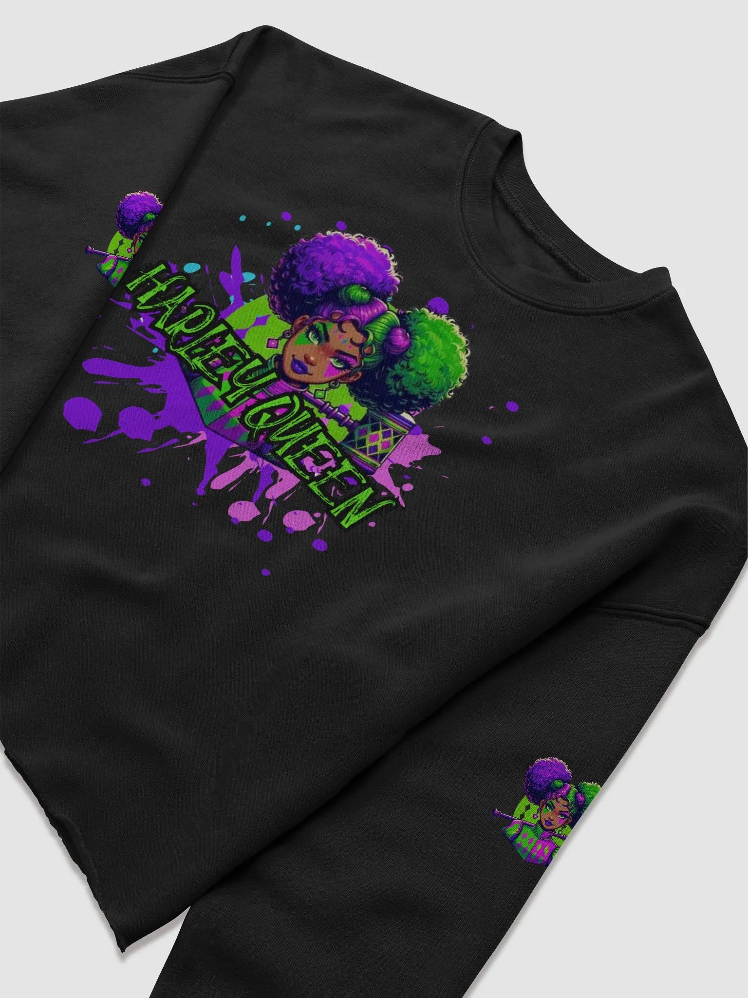 Harley Queen Logo Crop Fleece Sweatshirt product image (5)