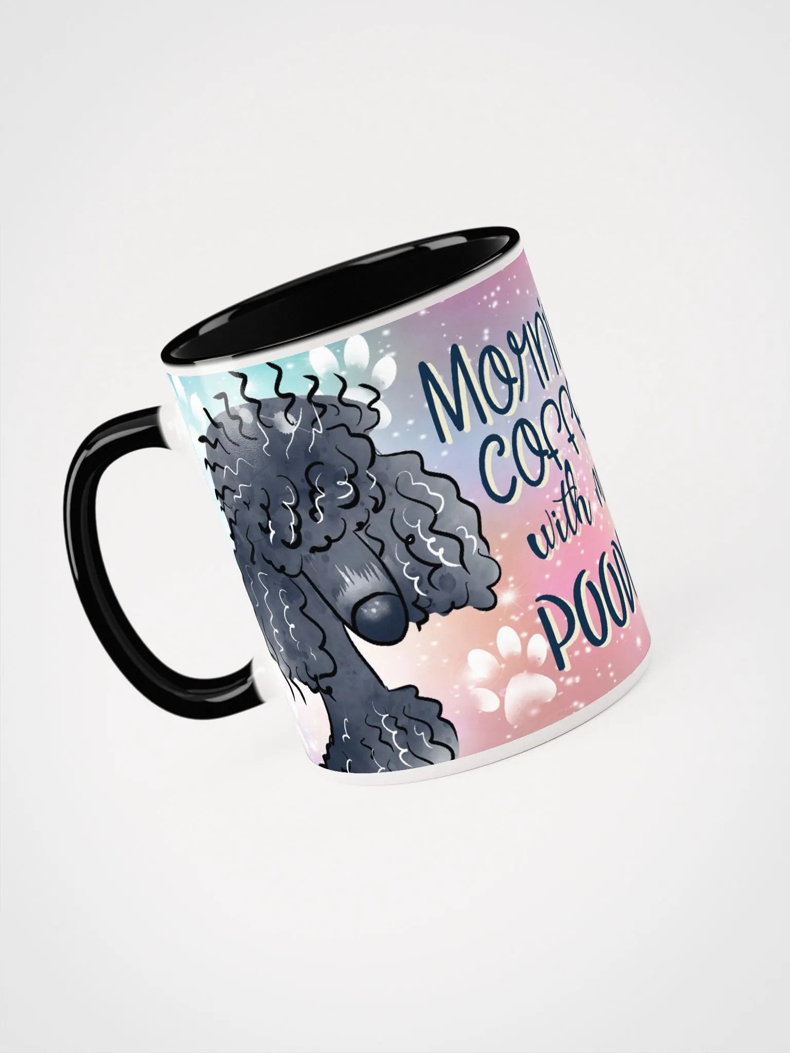 Morning Coffee with My Poodle Accent Mug product image (3)