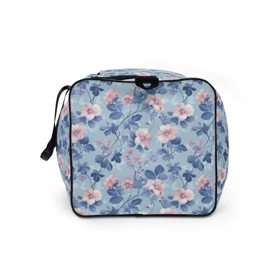 Serene Blue Blossoms Duffle Bag product image (11)
