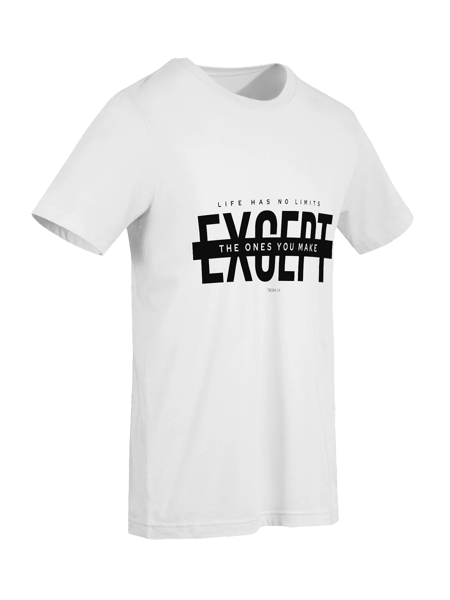 No Limits White Tee – Break the Box You Built product image (9)