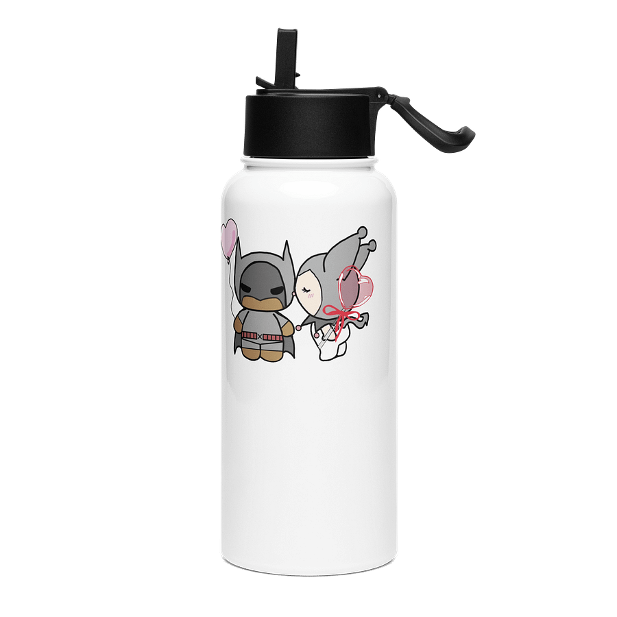 Nala Kissing Kay | Valentine's special Stainless Steel Water Bottle with a Straw Lid product image (3)
