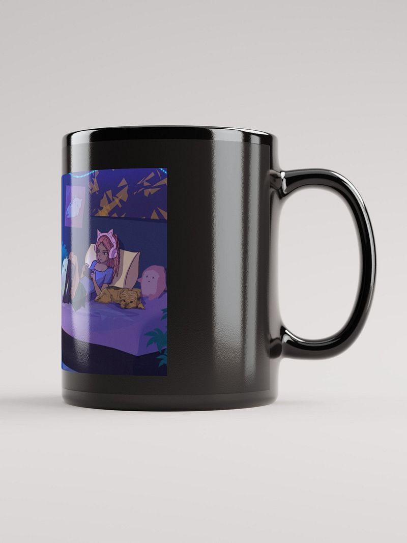 Mykah starting soon screen black mug