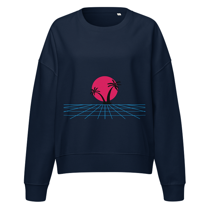 Retro-Futuristic Organic Crew Neck Sweatshirt product image (1)