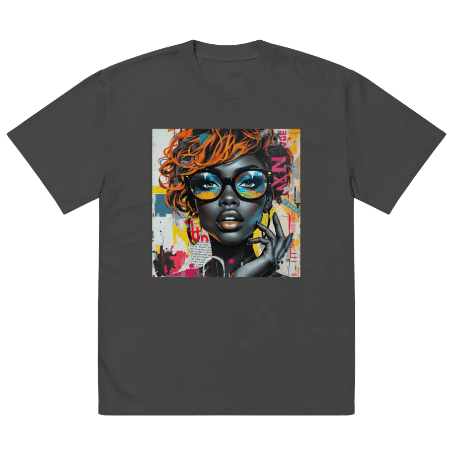 Vibrant Reflections Oversized T-Shirt product image (2)